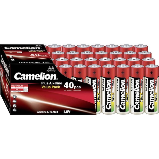 Batteri AA (R6) Alkaliskt Camelion Plus LR06 1.5 V 40