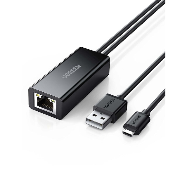 UGREEN Micro USB Ethernet LAN Adapter för Chromecast TV stick