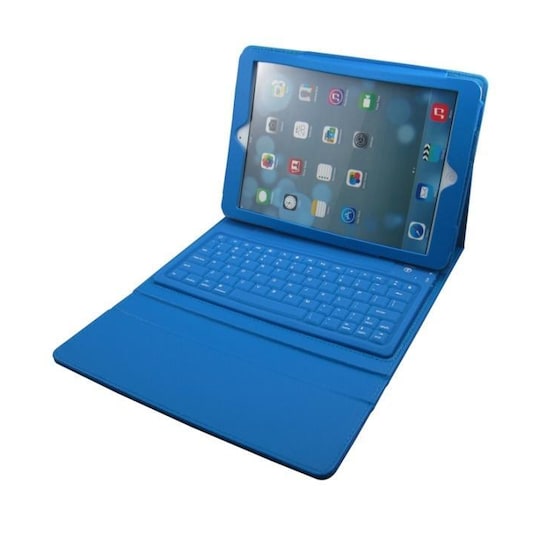 iPad Air-fodral med inbyggt tangentbord (Blå) - Elgiganten