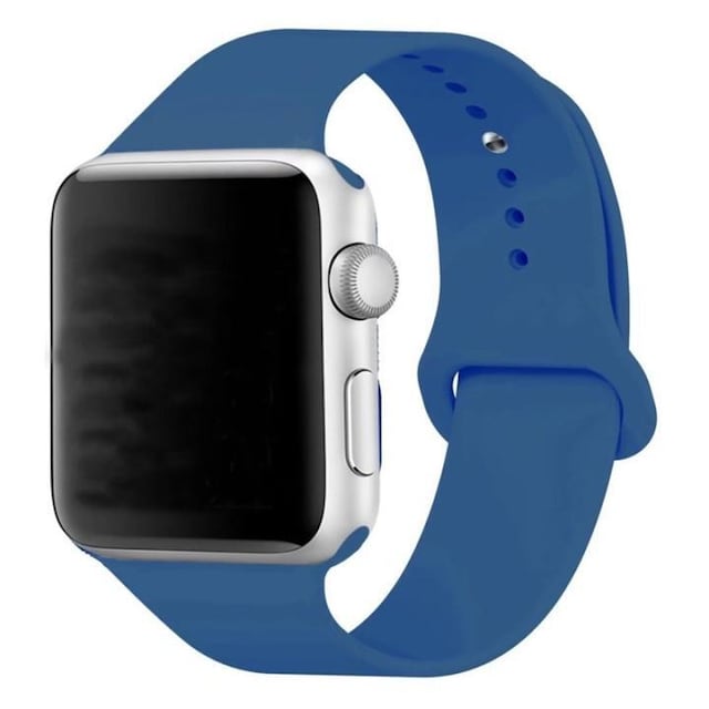 Silikon Klockarmband Apple Watch, 42mm, Duvblå
