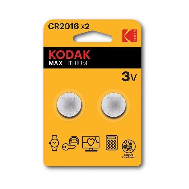 kodak Max lithium CR2016 battery (2 pack)