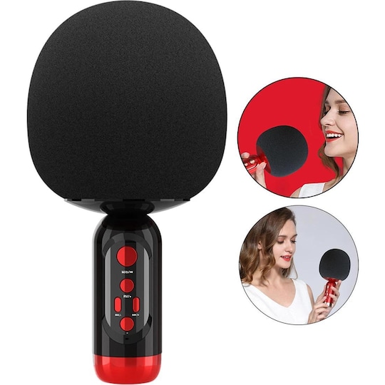 Trådlös Bluetooth karaoke-mikrofon Svart - Elgiganten