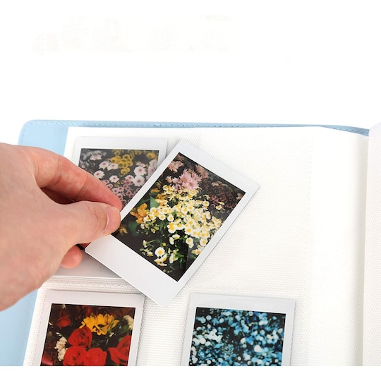 Mini fotoalbum för Polaroid 256 fickor PU Blå - Elgiganten