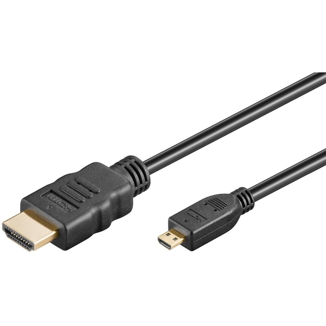 Goobay Höghastighets HDMI™-kabel med Ethernet (Micro, 4K   60 Hz)
