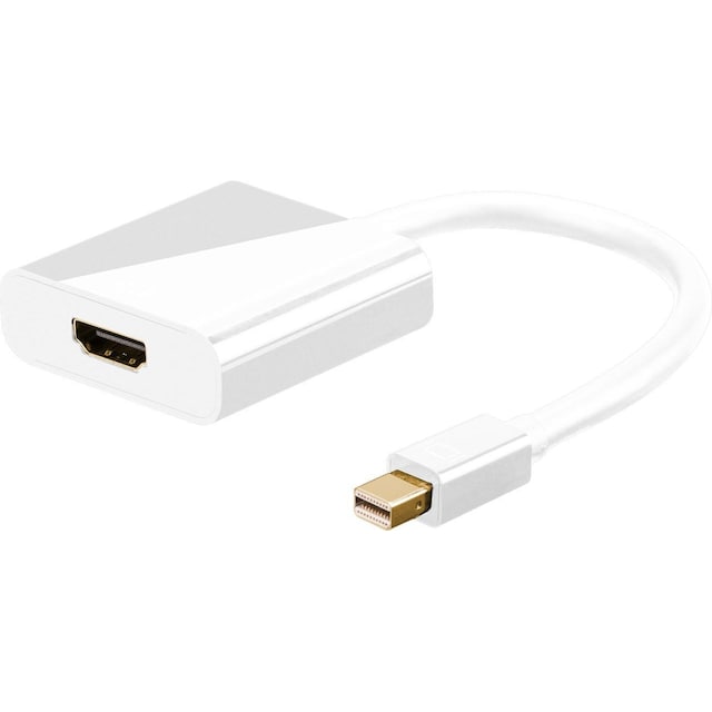 Goobay Mini DisplayPort™/HDMI™-adapterkabel 1.2, Guldpläterad