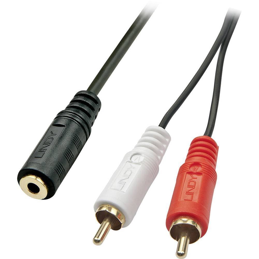 LINDY neu RCA / Teleplugg Audio Adapter [2x RCA-hane -