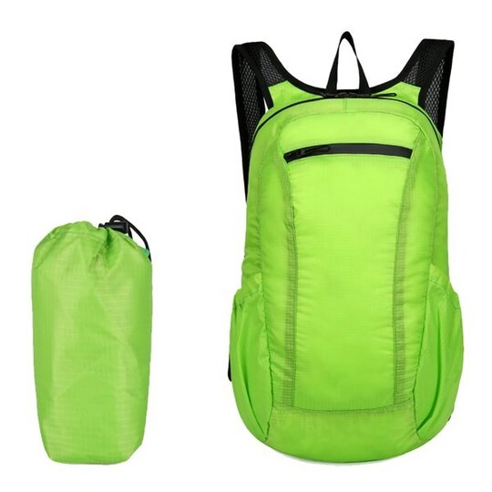 Ultralätt vikbar ryggsäck - Grön - Elgiganten