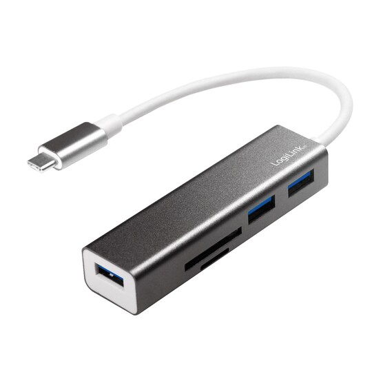 USB-C Hub 3port+minneskortsläs - Elgiganten