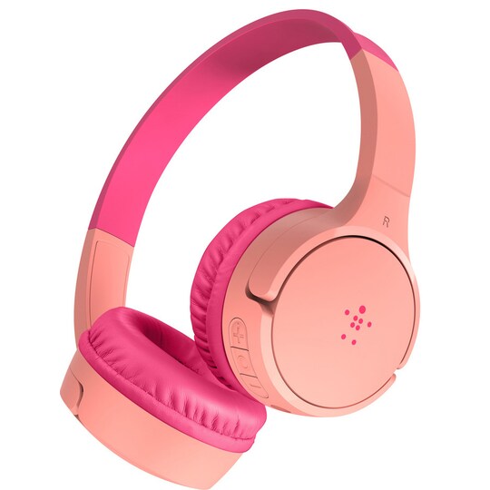 Belkin SOUNDFORM Mini trådlösa on-ear hörlurar (rosa) - Elgiganten