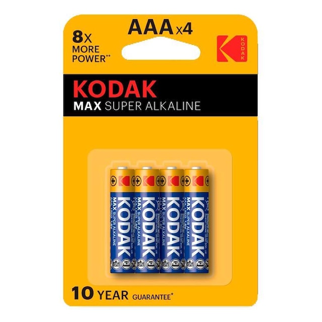 Kodak MAX alkaline AAA battery (4 pack)