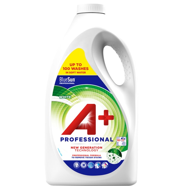 A+ Professional White 5 liter flytande tvättmedel 51801
