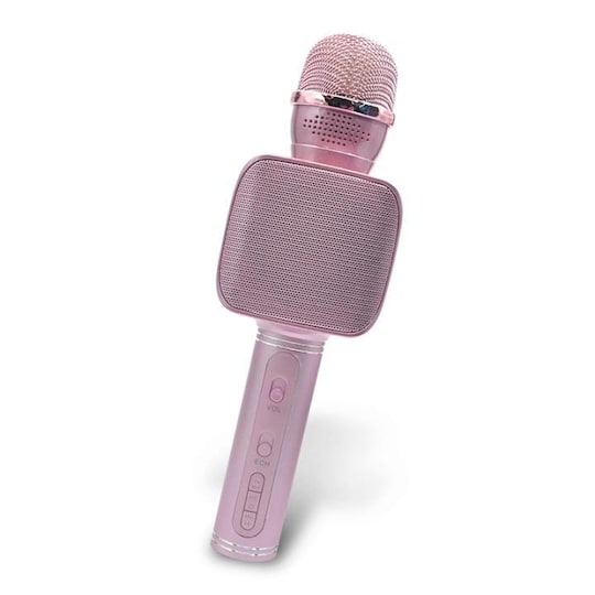 Forever BMS-400 Mikrofon med Bluetooth-högtalare, Rosa - Elgiganten