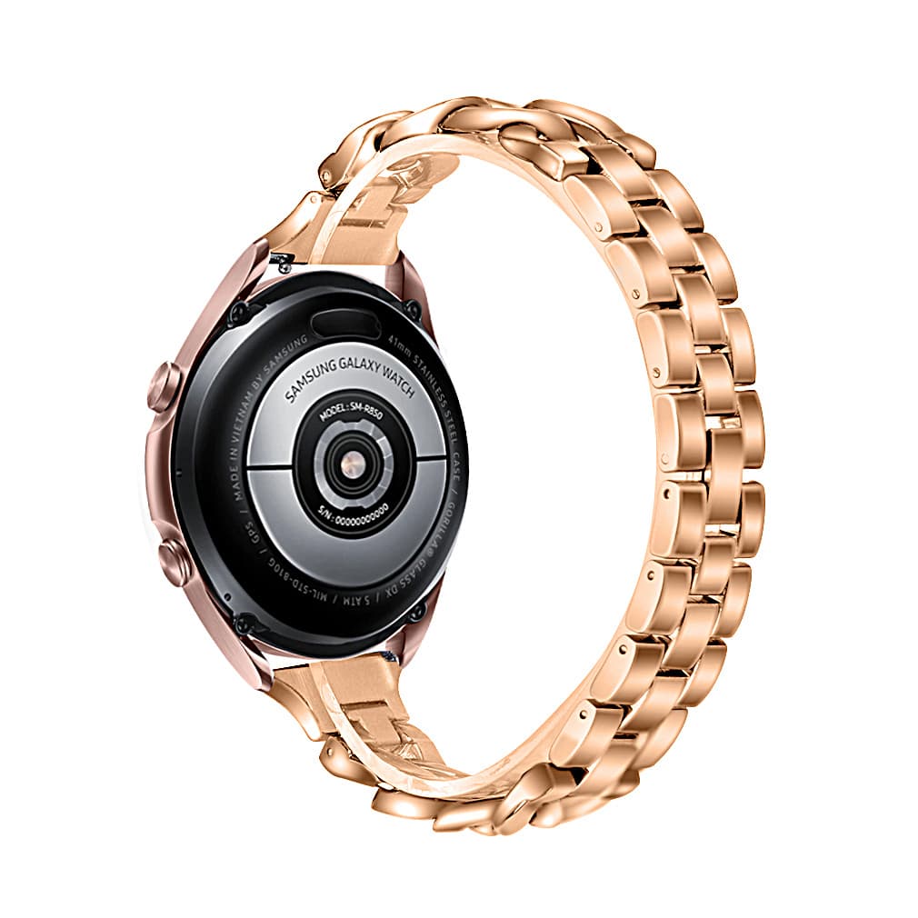 Klockarmband till Samsung Galaxy Watch 3/4 Rostfritt stål Rose Gold