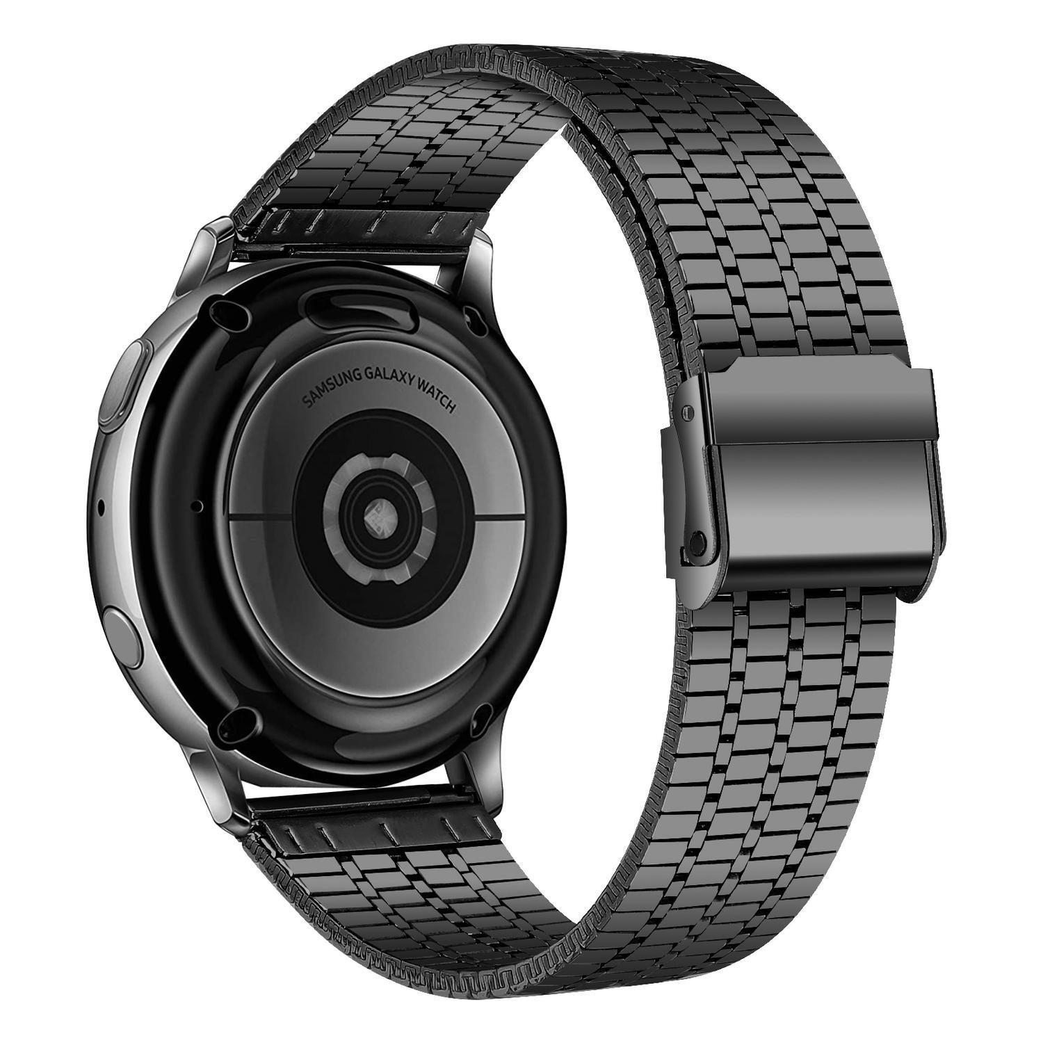 Samsung smartwatch armband 20 mm rostfritt stål Svart - Elgiganten
