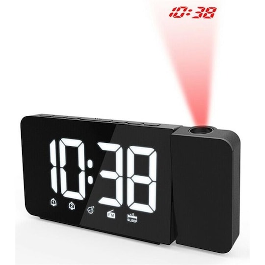 Väckarklocka med projektion och LED-display - Elgiganten