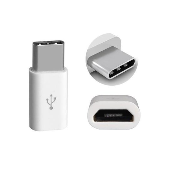 MicroUSB-B till USB-C adapter - Elgiganten