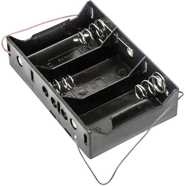 MPD BH3DW Batterihållare 3x D (R20) Kabel (L x B x H)