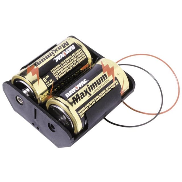 MPD BH2DW Batterihållare 2x D (R20) Kabel (L x B x H)
