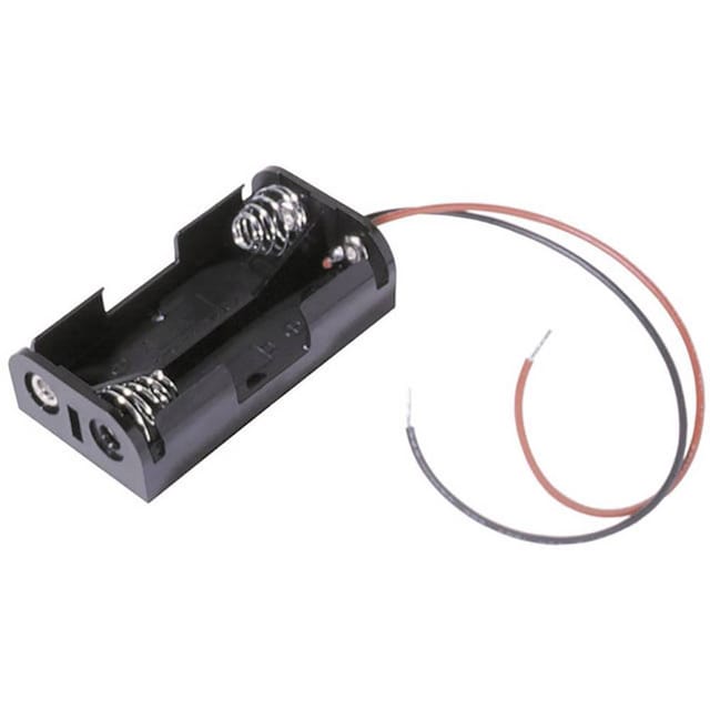 MPD BH2AAW Batterihållare 2x AA (R6) Kabel (L x B x H)