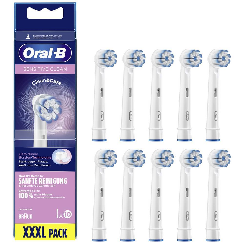 Tandborsthuvud Oral-B Sensitive Clean 10 st Vit - Elgiganten
