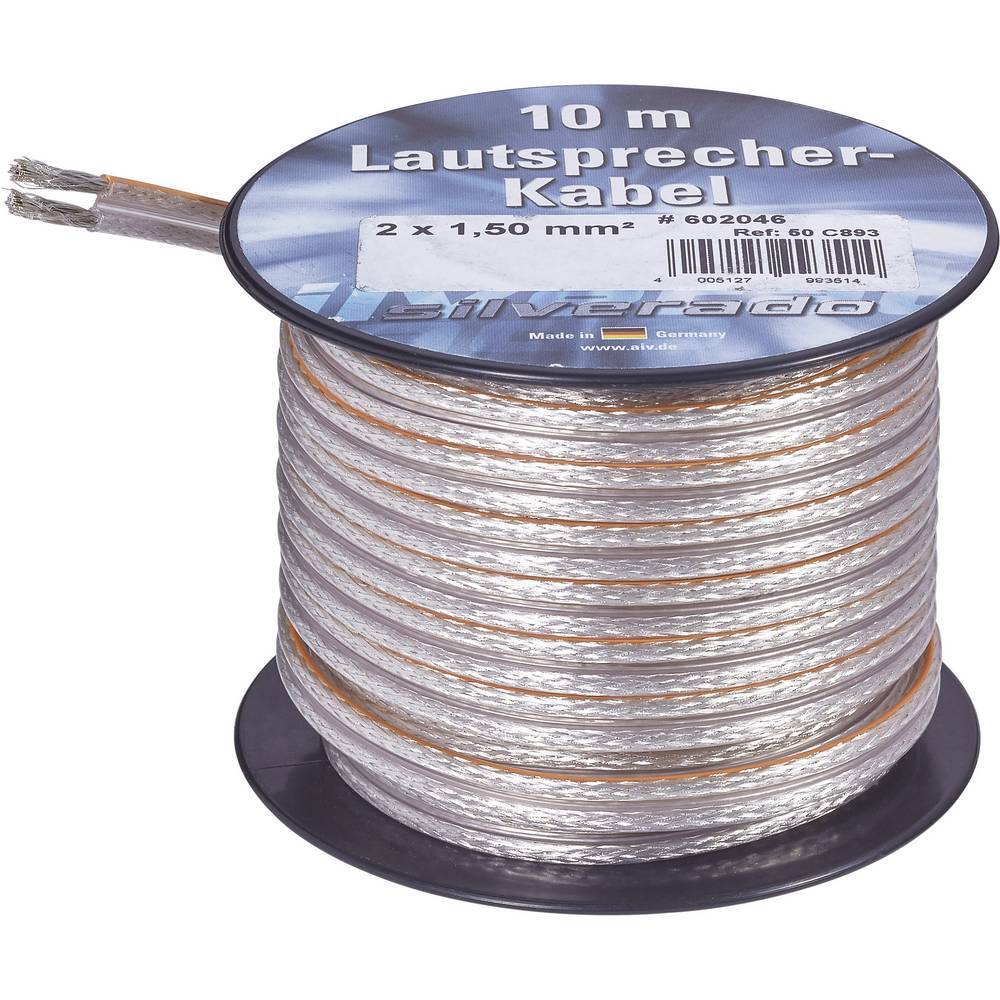 AIV 23556L Högtalarkabel 2 x 2.50 mm² Silver 10 m - Elgiganten