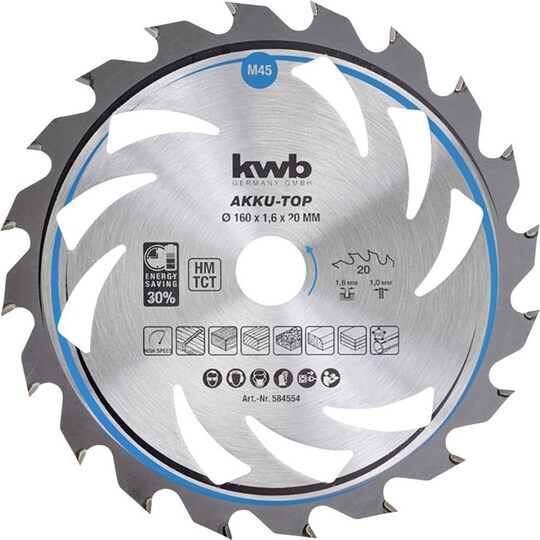 kwb 587856 Hårdmetall cirkelsågklinga 210 x 30 x 1.3 mm - Elgiganten