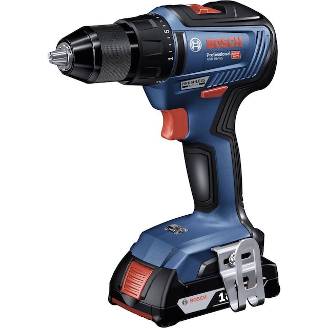 Bosch Professional GSR 18V-55 Borrskruvdragare batteri