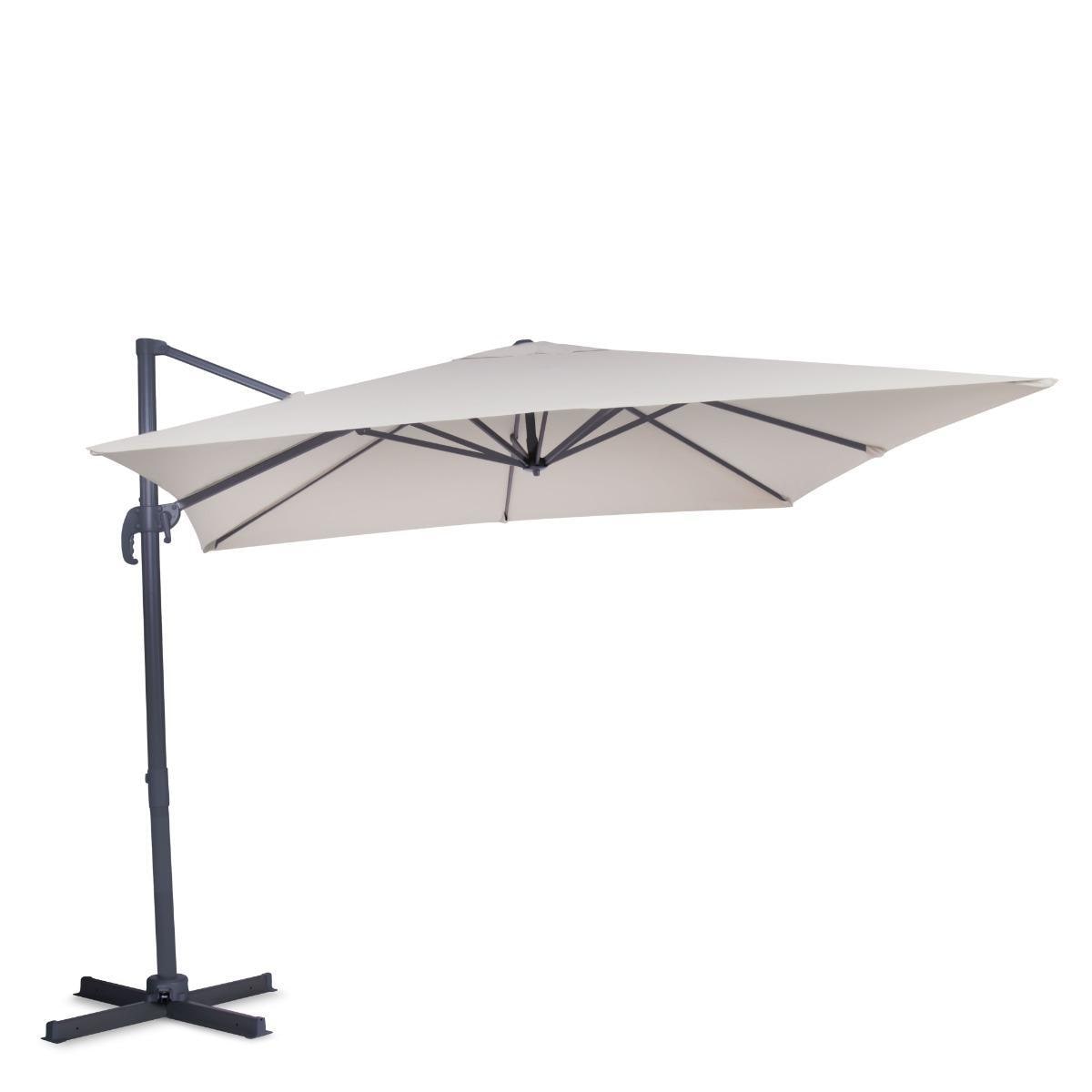 VONROC Parasoll Pisogne 300x300cm – Premium parasoll | Beige - Elgiganten