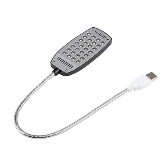 USB-driven LED-lampa (Svart) - Elgiganten
