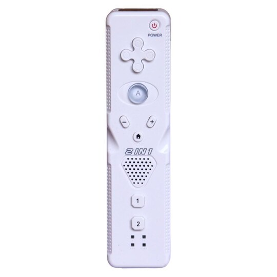 2-i-1 Wii Handkontroll Motion Plus Vit - Elgiganten