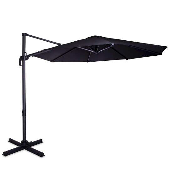 VONROC Parasoll Bardolino 300cm – Premium parasoll | Antracit/Svart -  Elgiganten