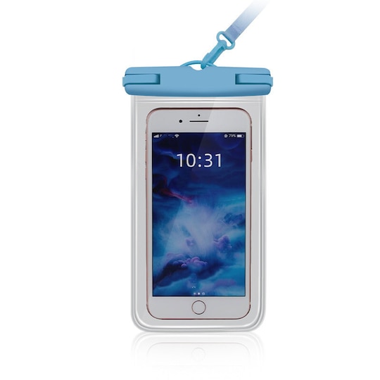 Vattentät väska till mobiltelefon Blå - Elgiganten