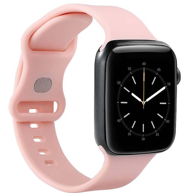 Gear silikonarmband för Apple Watch 41-45mm (rosé)