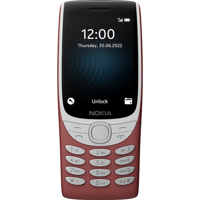 Nokia 8210 4G mobiltelefon (röd)