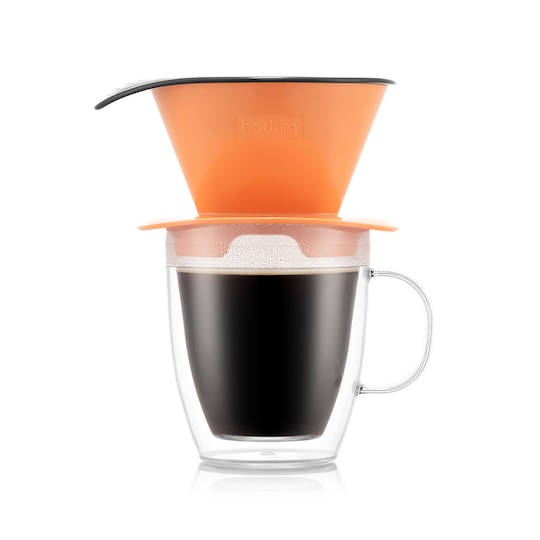 Bodum Kaffebryggare och dubbelväggig mugg POUR OVER 0.3 L - Elgiganten