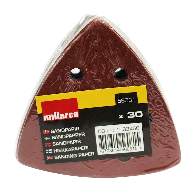 Millarco® slippapper till deltaslip 93x93x93 mm 30 st.