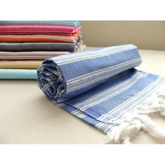 Hamam-handduk Marinblå 100 x 180 cm - Elgiganten