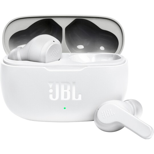 JBL Wave 200 True Wireless in ear-hörlurar (vita) - Elgiganten