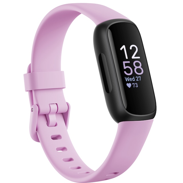 Fitbit Inspire 3 aktivitetsarmband (svart/lila)