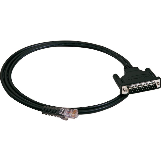 RJ45-kabel till Moxa Nport-server, 1xDB25ha, 1,5m