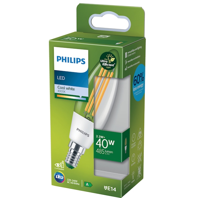 Philips LED-lampa 2.3W E14