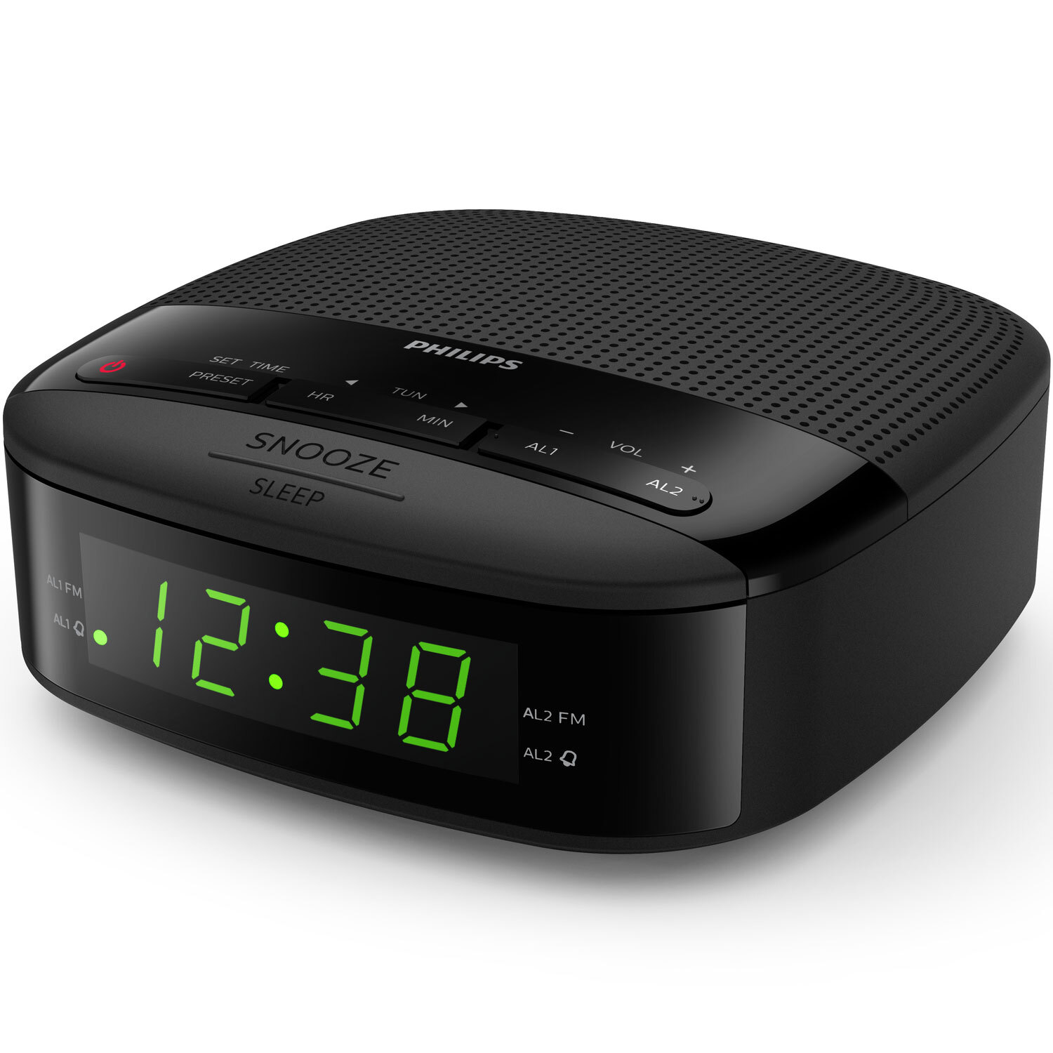 Digital FM-klockradio Tio snabbval Två alarm - Elgiganten