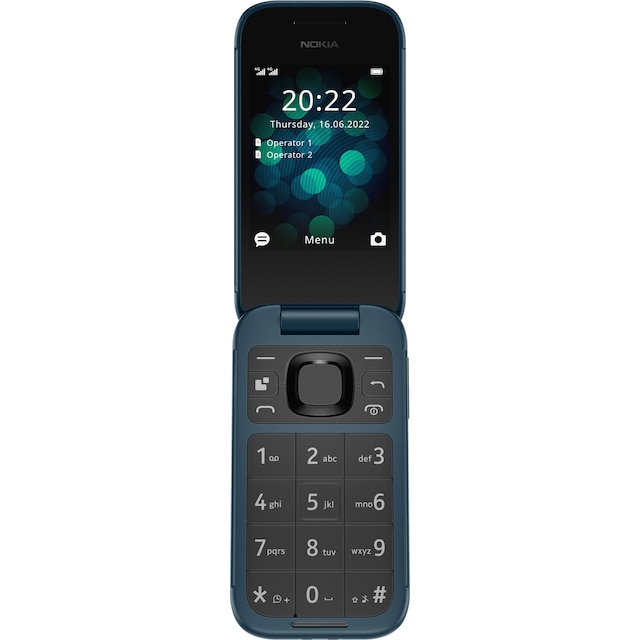 Nokia 2660 flipptelefon (blå)