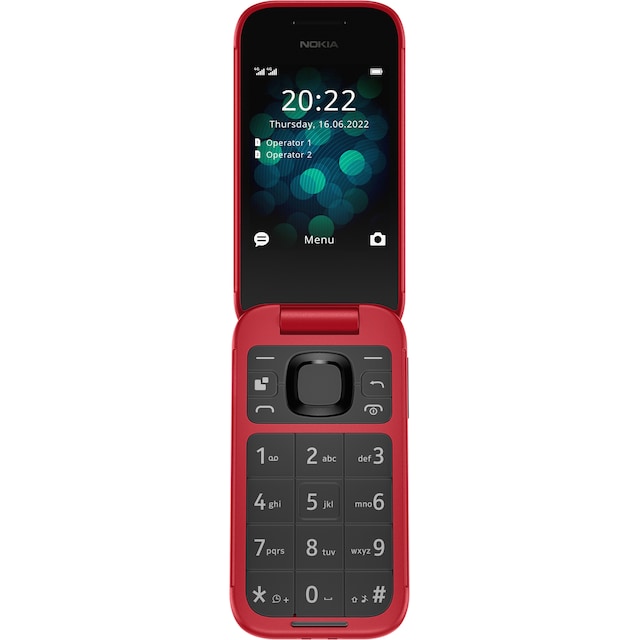 Nokia 2660 flipptelefon (röd)