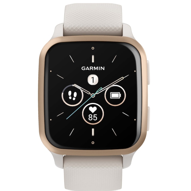 Garmin Venu Sq 2 Music smartwatch (elfenbensvit & guld)