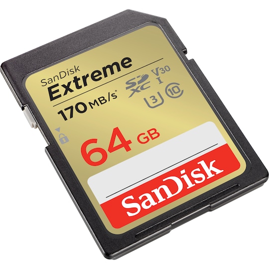 SanDisk Extreme® 64 GB SDXC™ UHS-I-kort - Elgiganten