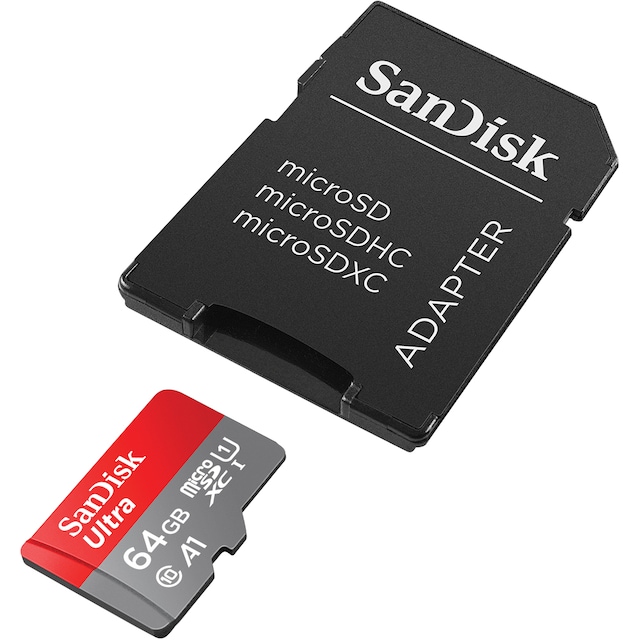 SanDisk Ultra® 64 GB microSDXC™ UHS-I-kort