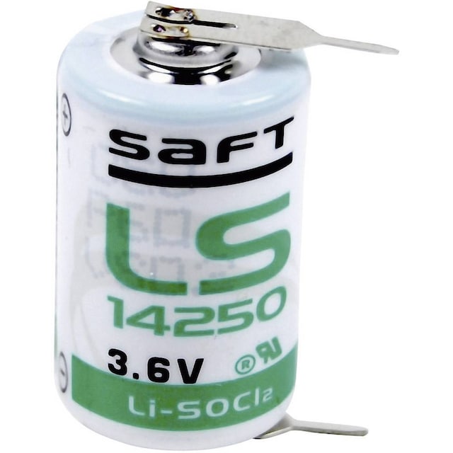 Saft LS 14250 2PF Specialbatteri 1/2 AA U-lödstift