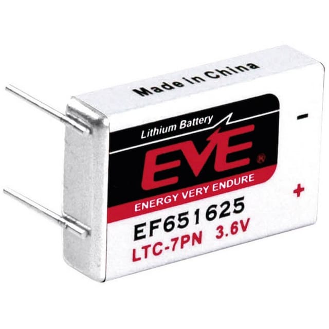EVE EF651625 Specialbatteri LTC-7PN U-lödstift Litium