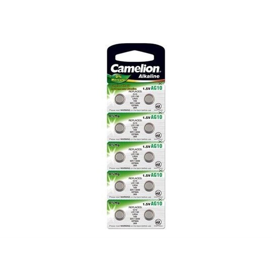 Camelion Knappcell Batterier AG10 / SR54 / LR54 - 10 pack - Elgiganten